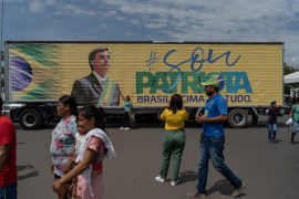 Supporters of President Jair Bolsonaro at Brazil&#39;s 200th Independence Day celebrations [Avener Prado/Al Jazeera]