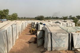 A camp for internally displaced people affected in the prolonged conflict between farmers and nomadic herders in Guma, Benue State in central Nigeria