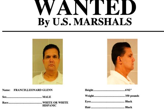 A wanted poster provided by the US Marshals Service shows Leonard Francis, also known as "Fat Leonard".