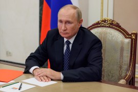 Russian President Vladimir Putin will sign the accession documents for the formal annexation of the four partially occupied Ukrainian regions [File: Gavriil Grigorov/AP Photo]