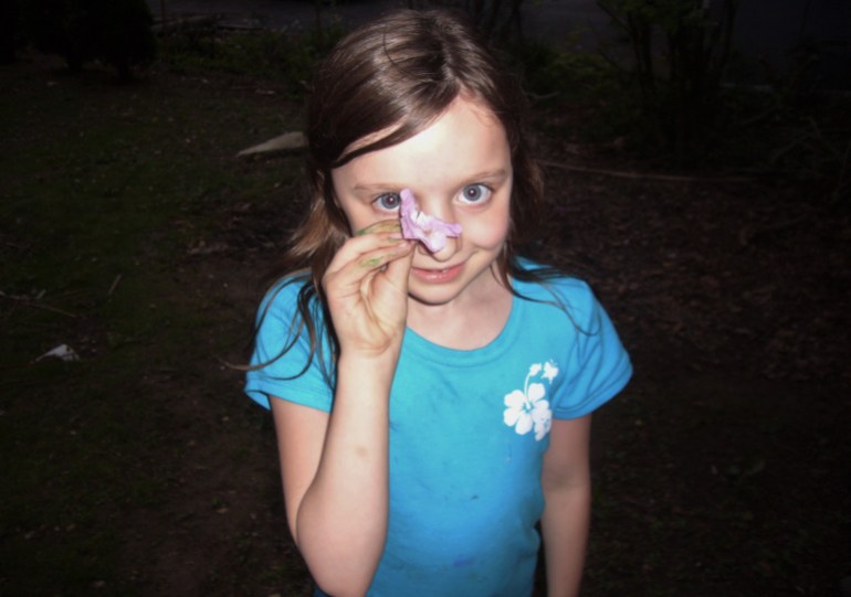 A photo of Ana at age 8.