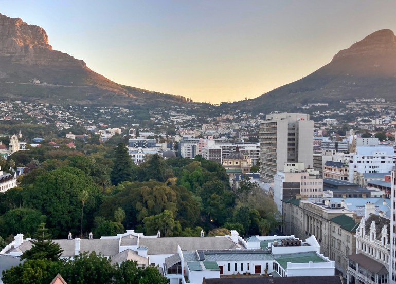 A view of buildings in Cape Town, South Africa