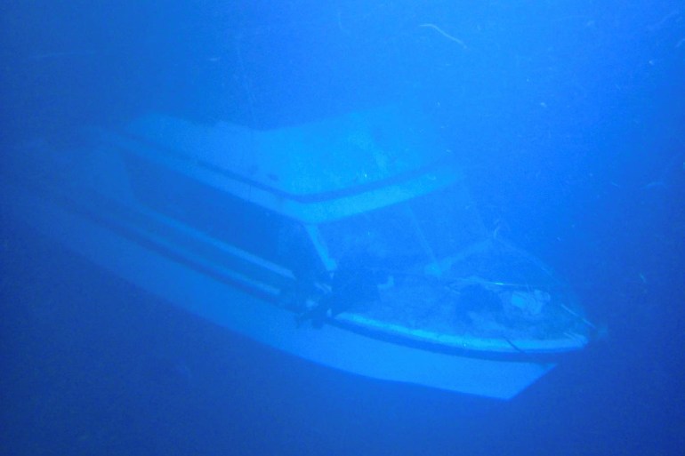 Sunken boat
