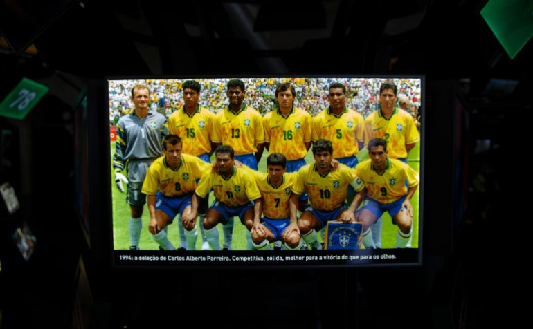 Brazil football yellow jersey