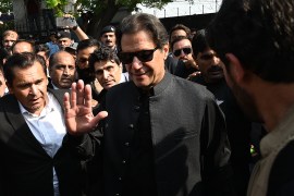 Khan was removed from power in April after he lost a no-confidence vote in parliament [File: Aamir Qureshi/AFP]