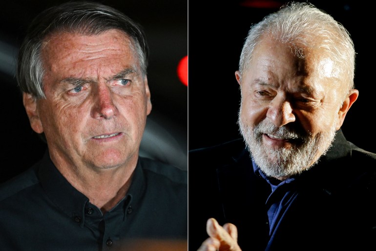 Jair Bolsonaro and Luiz Inacio Lula da Silva