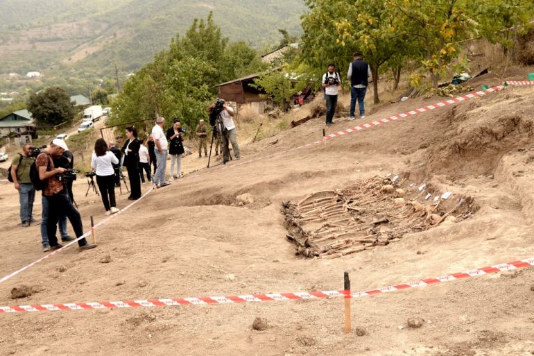 suspected mass grave in Karabakh