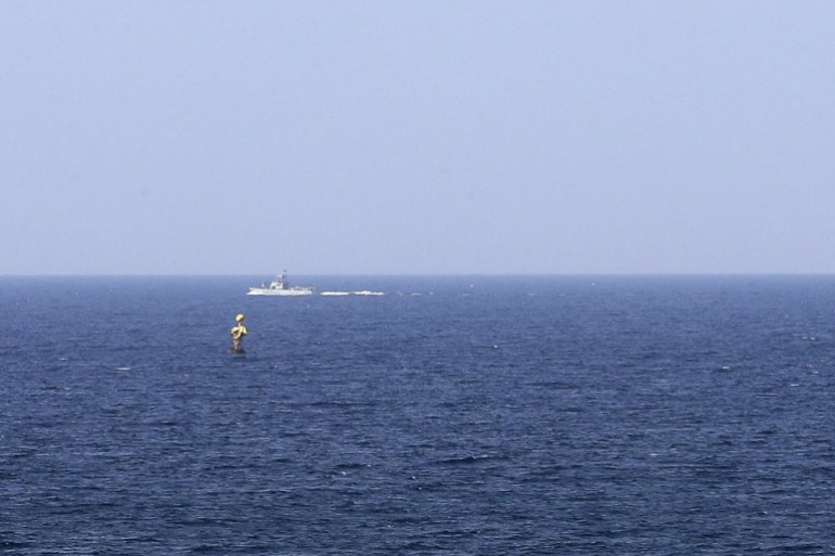  Israeli military boat patrols Mediterranean waters 