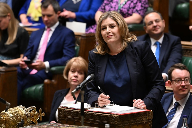 Britain's Leader of the House of Commons Penny Mordaunt speaking on October 17, 2022.