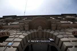 Credit Suisse&#39;s stock price has plummeted amid rumours the bank could be on the brink of collapse [Sebasien Bozon/AFP]