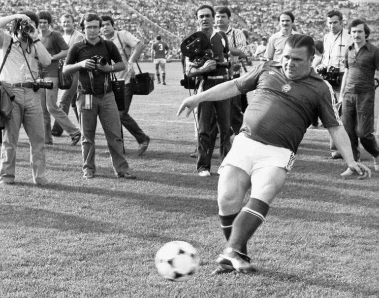 Hungarian soccer legend Ferenc Puskas