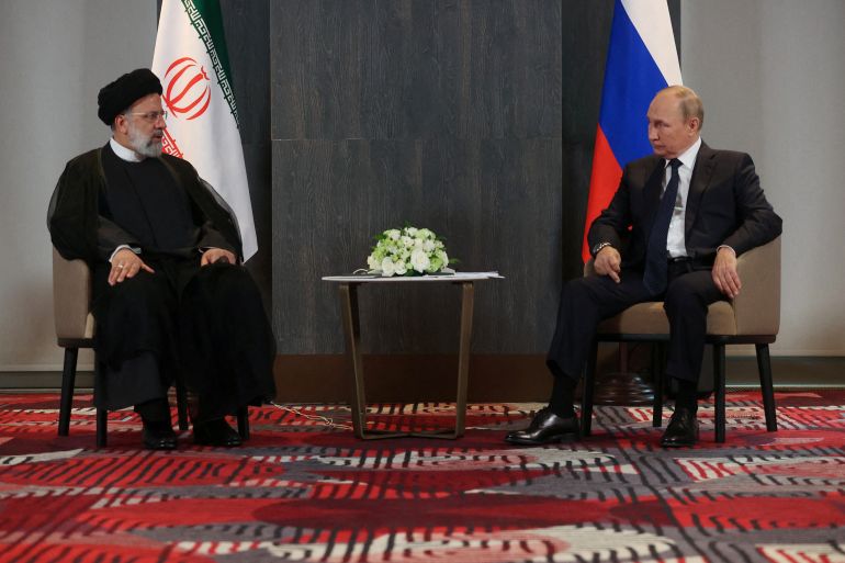 The Iranian and Russian presidents