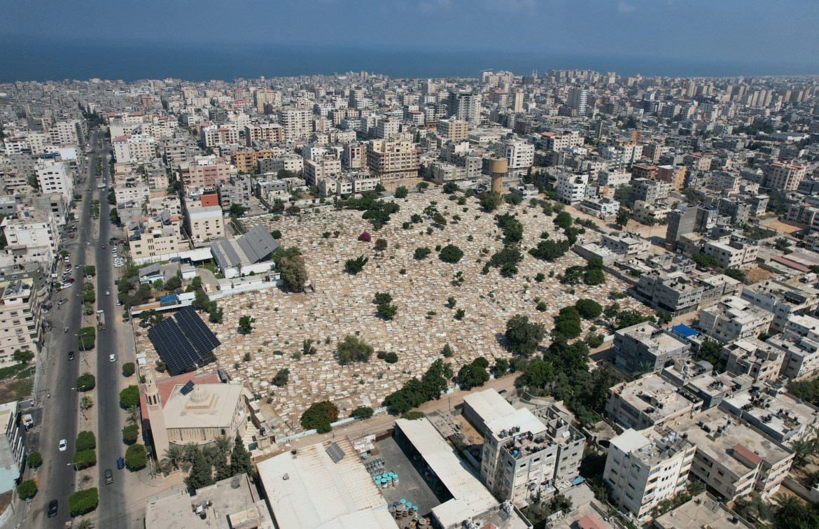 the densely populated Gaza Strip