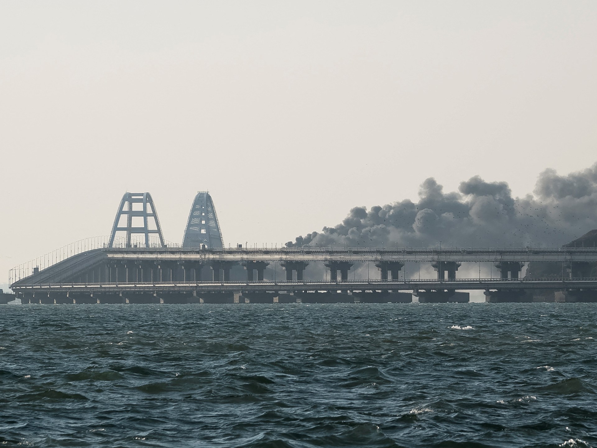 key-bridge-linking-russia-to-crimea-damaged-in-explosion