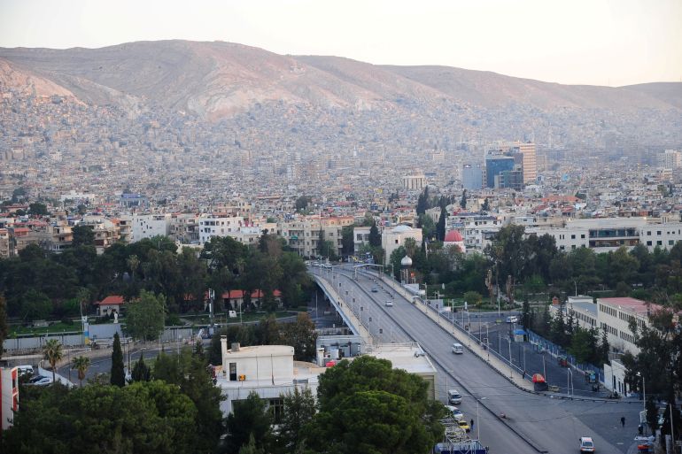 FILE PHOTO: A general view shows the city of Damascus, Syria April 14, 2018. SANA/Handout via REUTERS THIS IMAGE HAS BEEN SUPPLIED BY A THIRD PARTY. REUTERS IS UNABLE TO INDEPENDENTLY VERIFY THIS IMAGE/File Photo