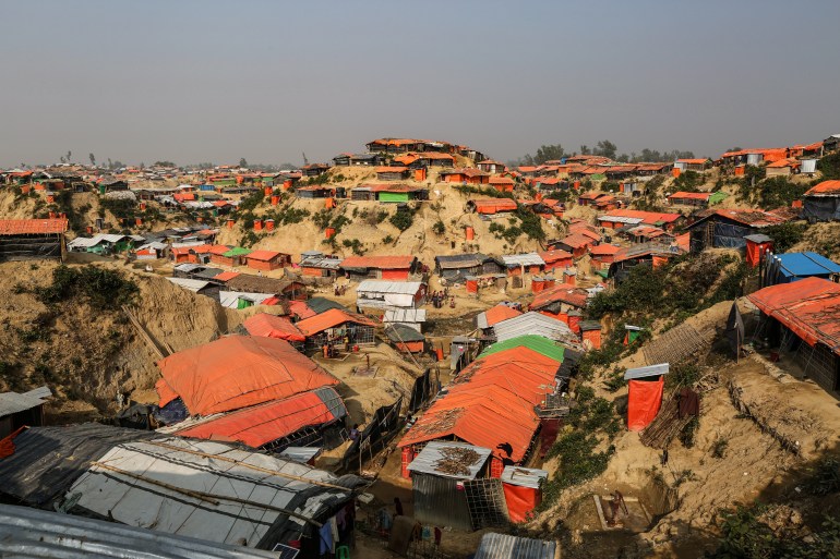 Un camp de réfugiés rohingyas à Cox's Bazar, Bangladesh