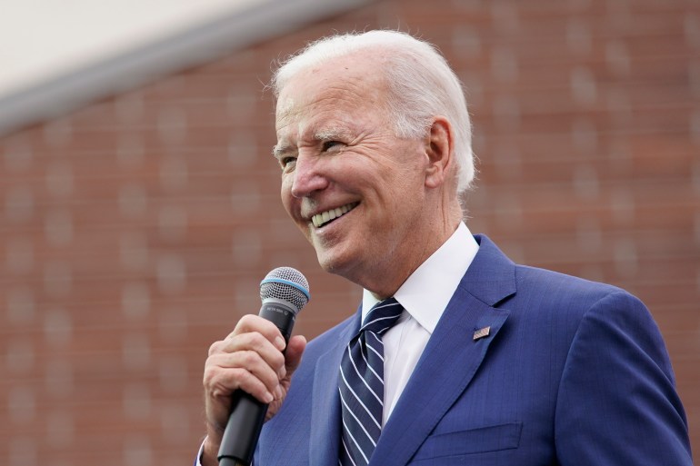 President Joe Biden speaks about lowering costs for American families at Irvine Valley Community College, in Irvine, Calif., Friday, Oct. 14, 2022. (AP Photo/Carolyn Kaster, File)