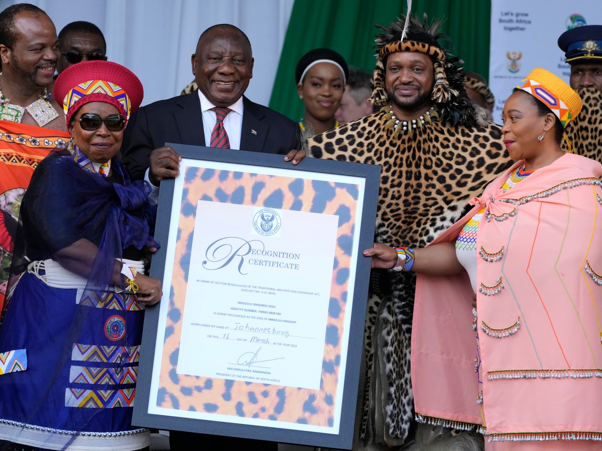 « Notre roi » : Ramaphosa reconnaît le nouveau dirigeant zoulou d’Afrique du Sud |  Nouvelles