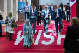 Ministerial delegations from 16 countries, including those from Saudi Arabia and Bahrain, attended the opening ceremony. [Sorin Furcoi/Al Jazeera]