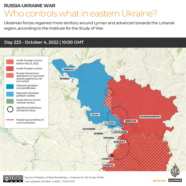Russia-Ukraine live news: Maps show rapid pullbacks by Russians | Russia- Ukraine war News | Al Jazeera