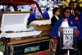 Funeral of Chris Hani in 1993