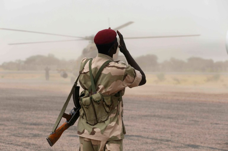 A Chadian soldier