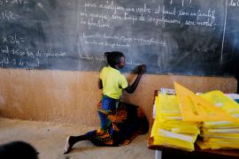 A class in Dori, Burkina Faso