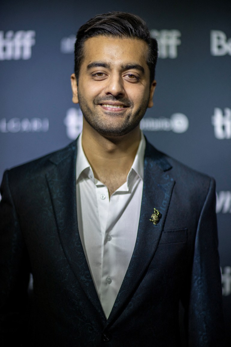 Writer and director Saim Sadiq at the Joyland premiere.