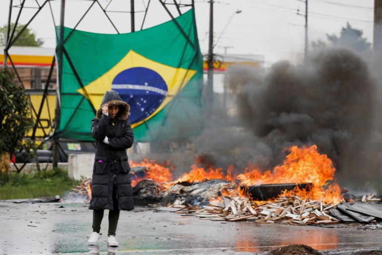 blockade demonstration bolsonaro