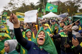Pro-Bolsonaro protesters demand military intervention after election defeat