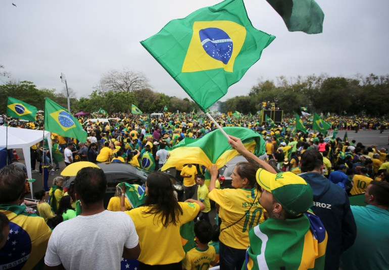 Bolsonaro supporters rally in Brazil after his election defeat