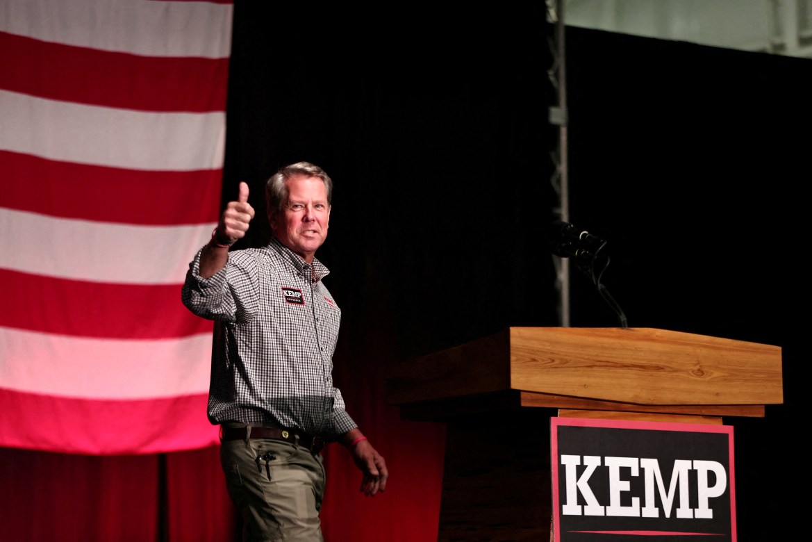 Georgia Republican Gov. Brian Kemp