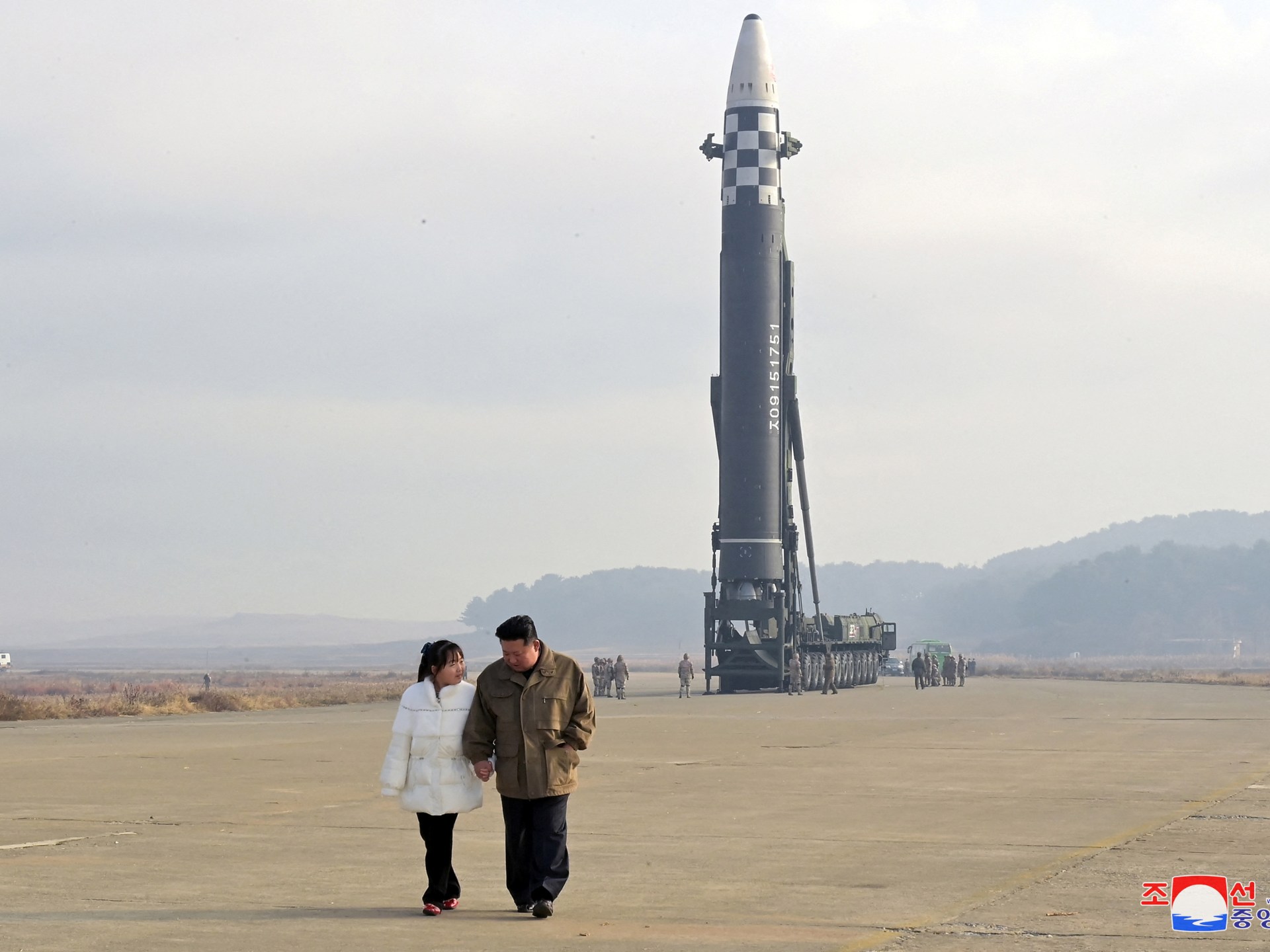 North Korea’s Kim Jong Un reveals daughter at missile launch