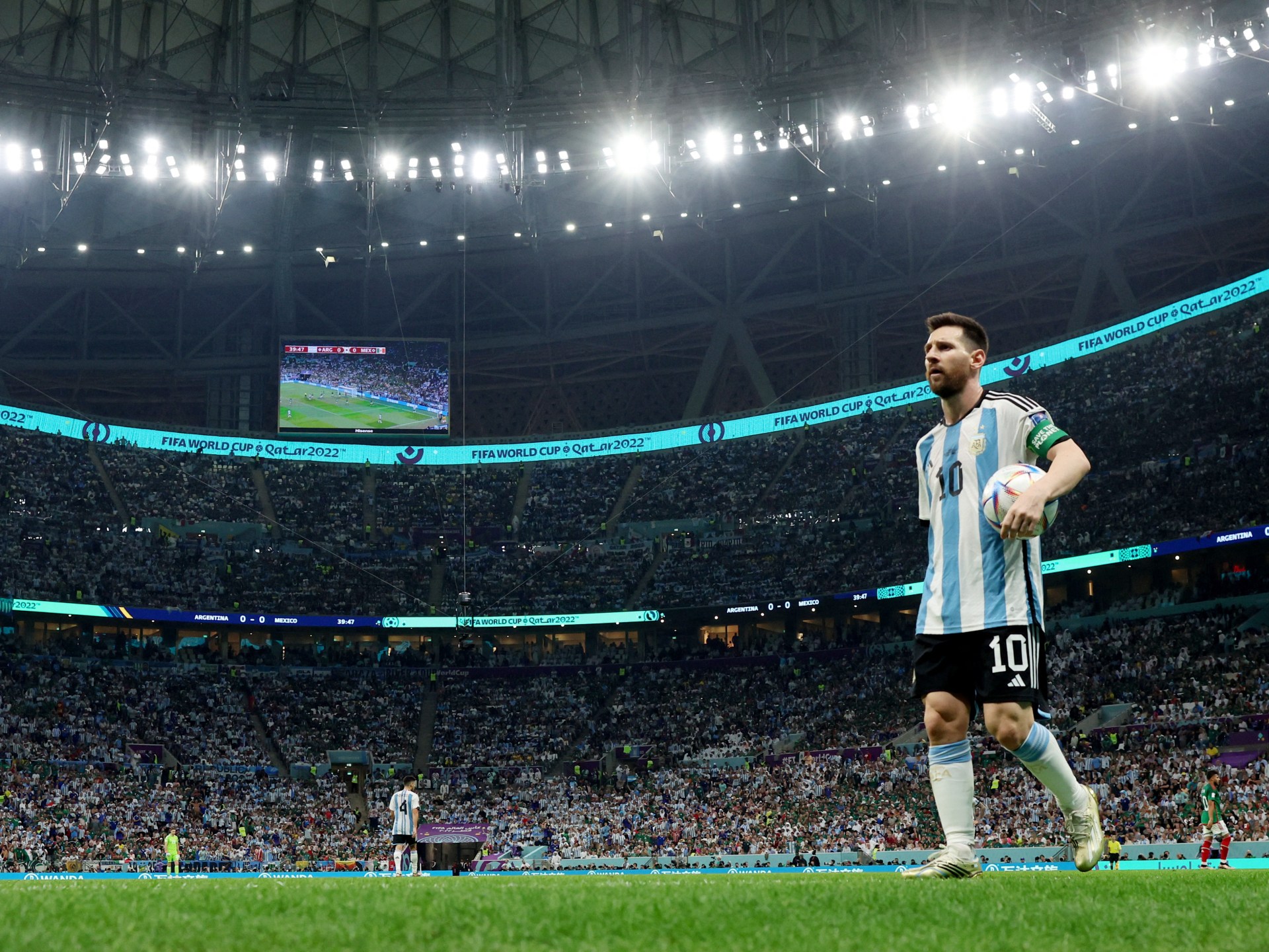 Photographs: Messi magic guides relieved Argentina previous Mexico