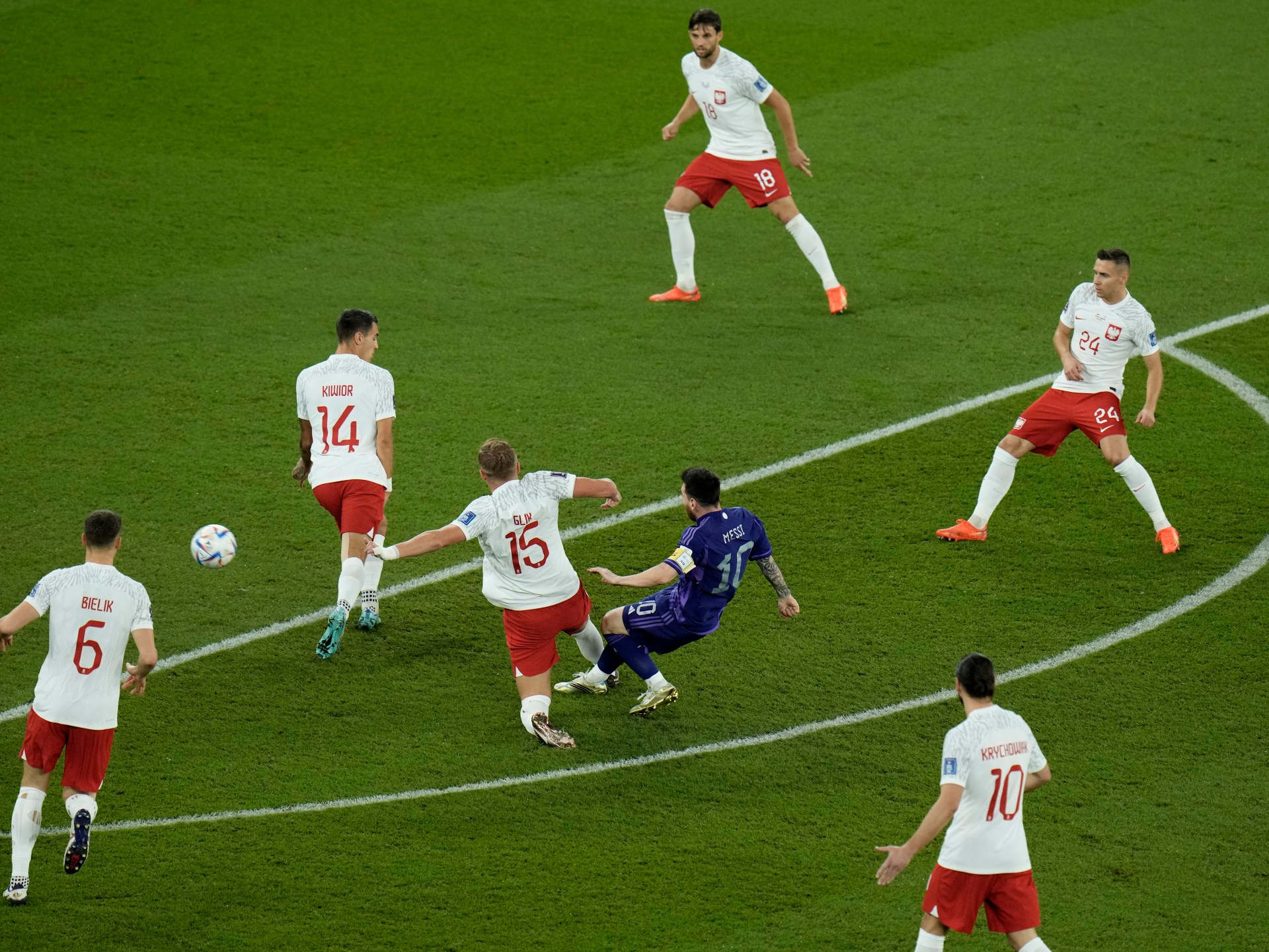 Pictures: Argentina ease previous Poland 2-0 and into World Cup final 16