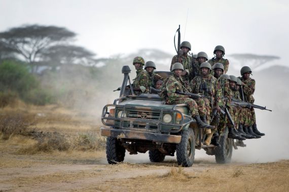 Kenyan troops in Somalia