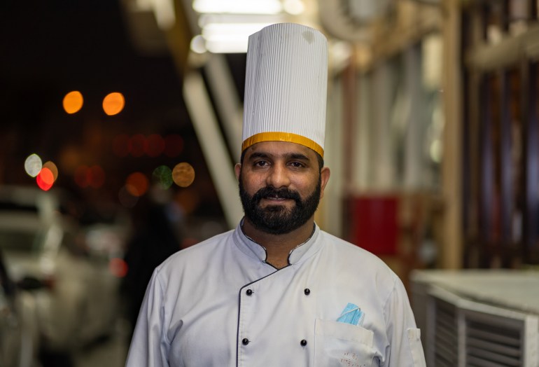 A photo of head Chef Khadim Hussein