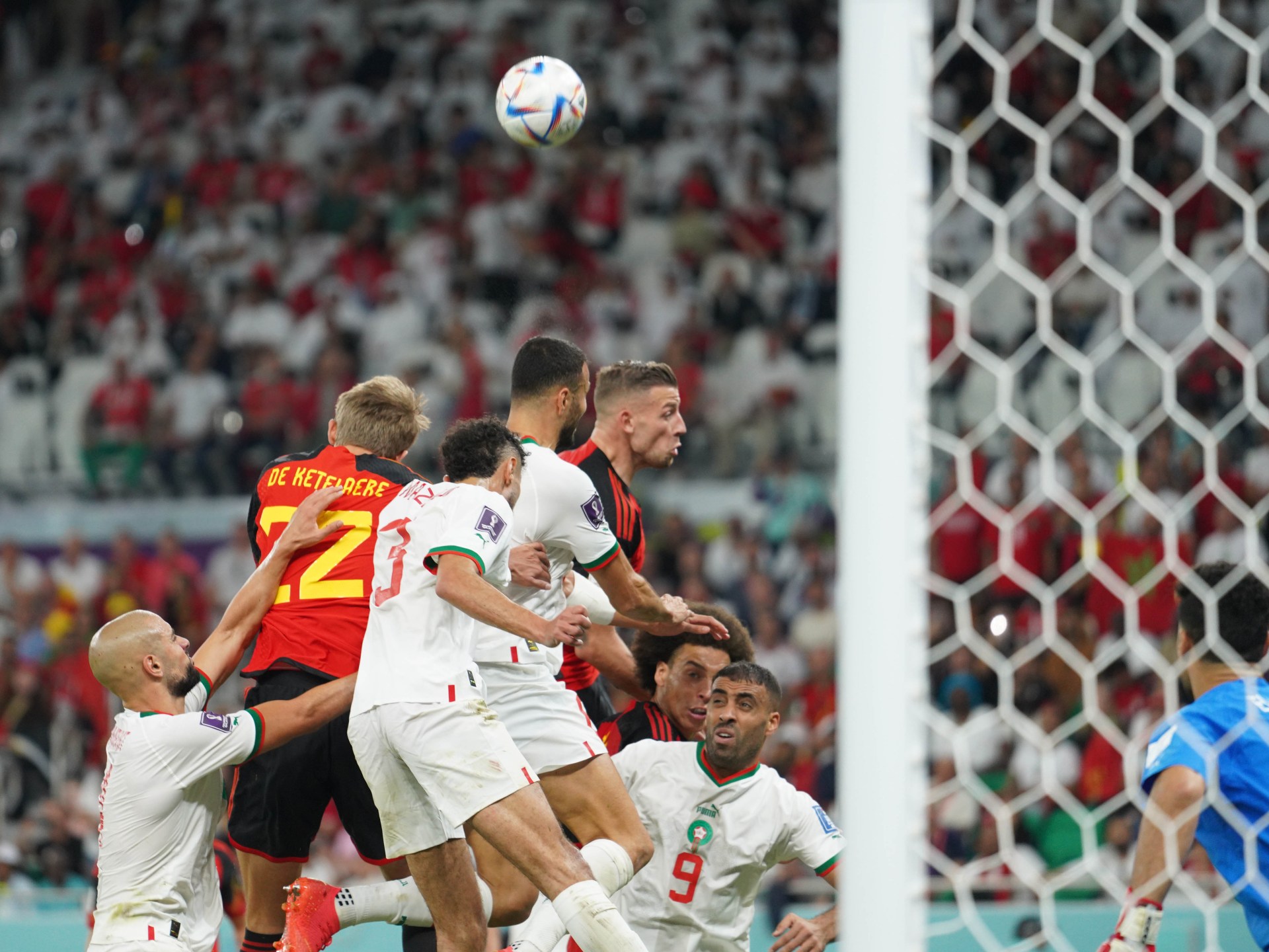 Photographs: Morocco upset Belgium to assert long-awaited World Cup win