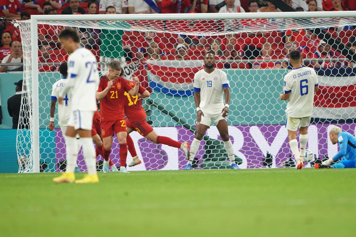 Soler puts Spain six to the good after Navas spills a cross into the middle of box.