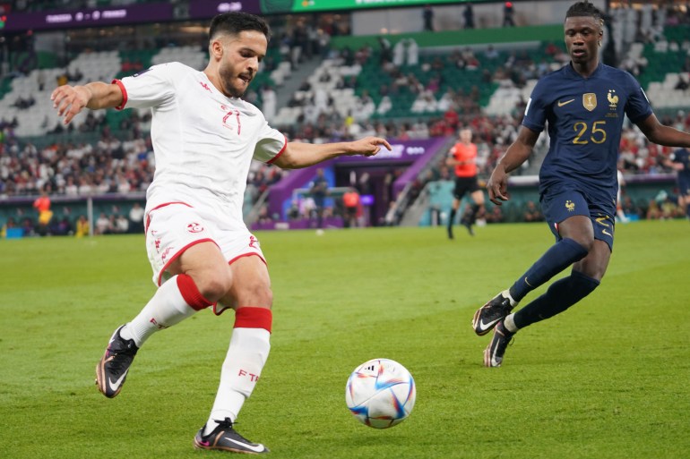 Tunisia scores against France