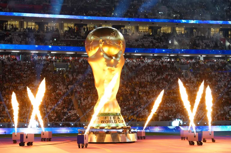 Opening ceremony of FIFA World Cup 2022 at Al Bayt Stadium in Doha, Qatar.