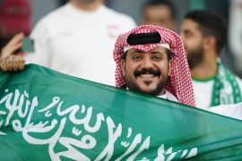 Saudi Arabia fans during the World Cup in Qatar [File: Sorin Furcoi/Al Jazeera]