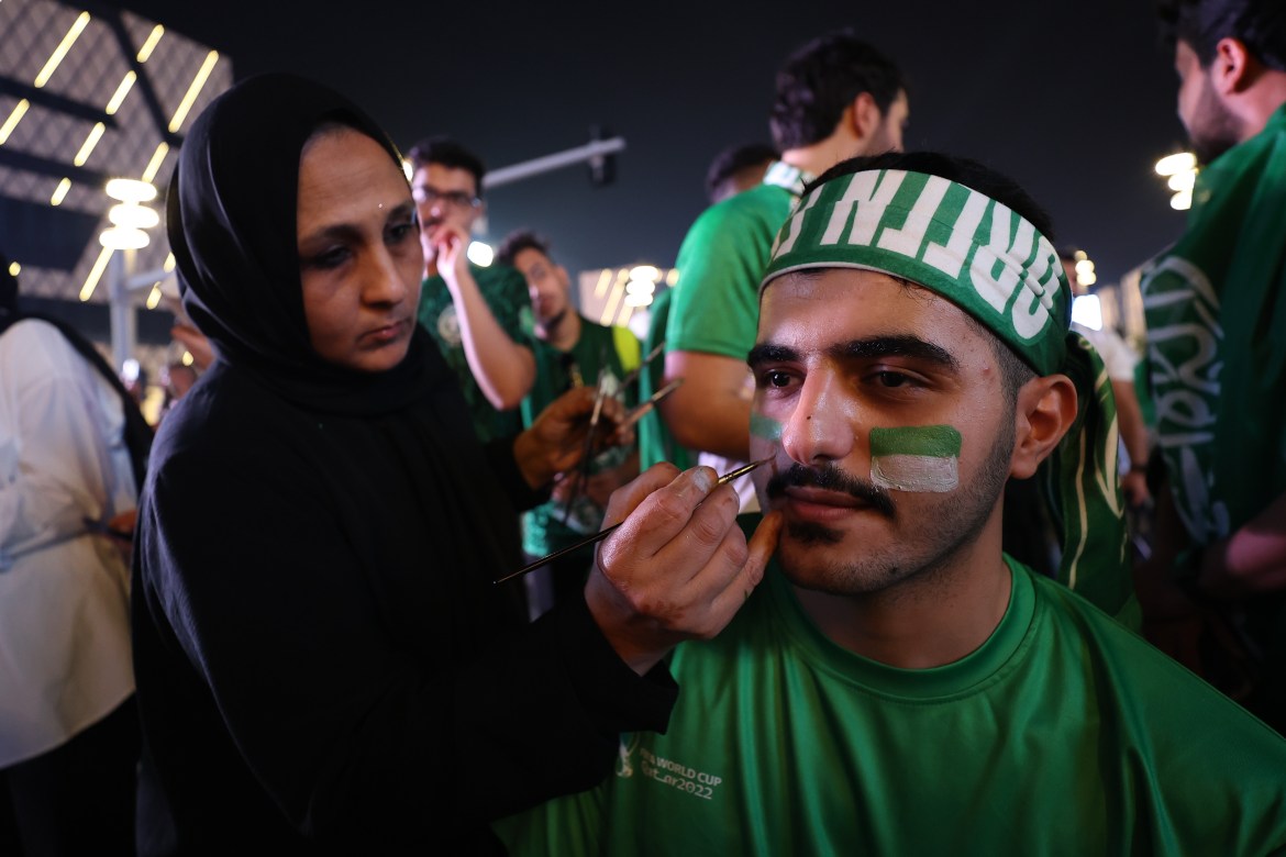 KSA fans ahead of match with Mexico