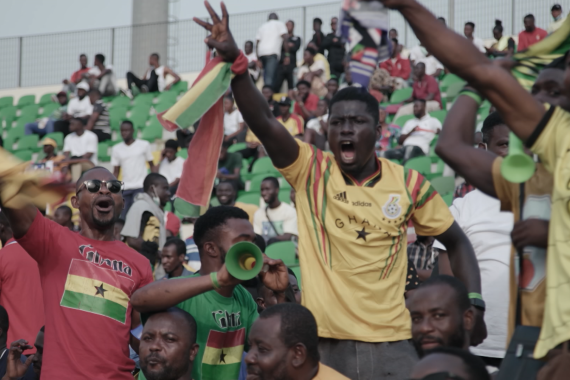 Football fans in Ghana