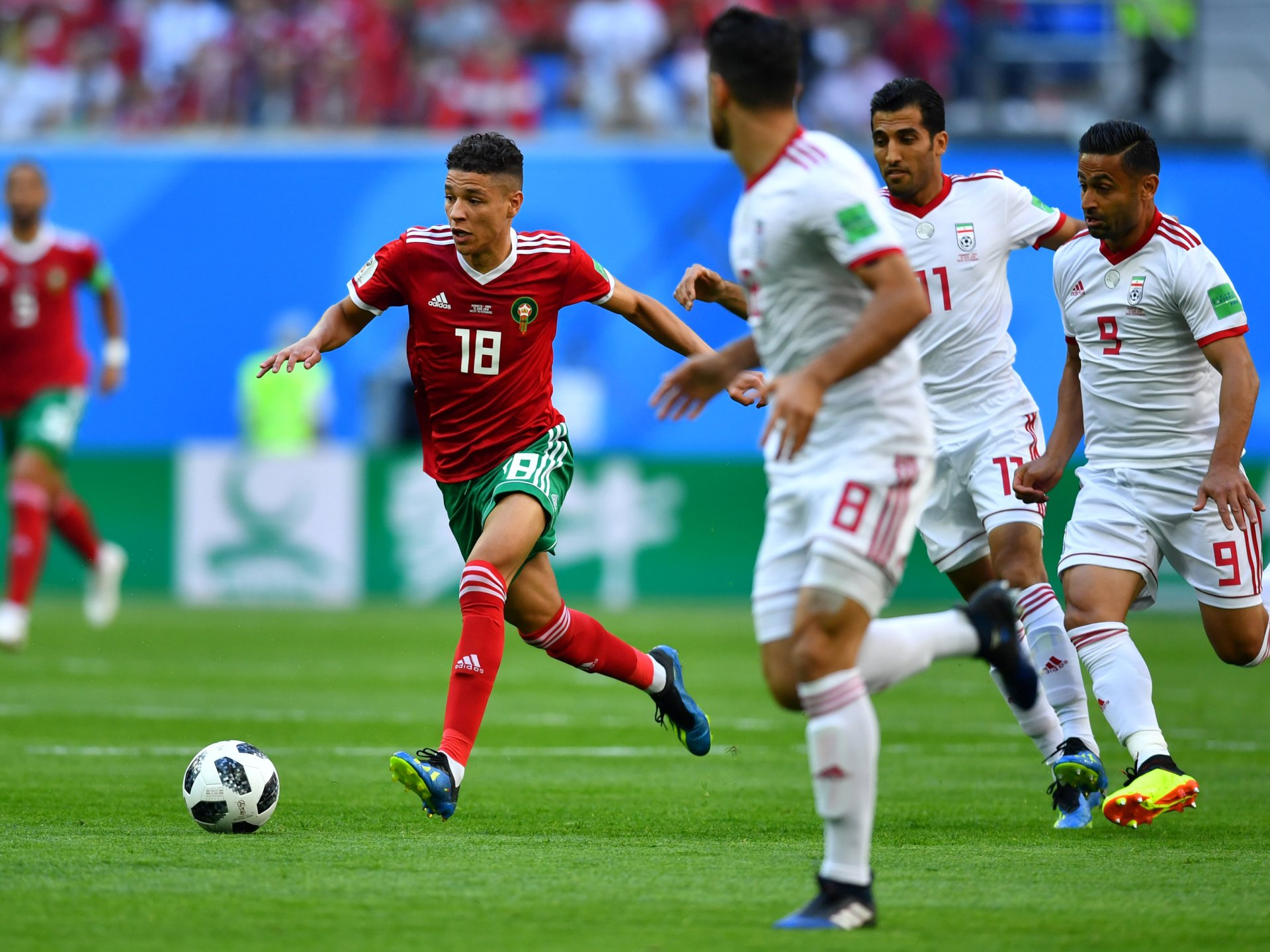 Morocco’s injured midfielder Harit joins teammates at World Cup