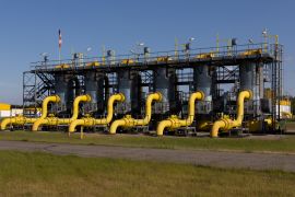 FILE PHOTO: The gas compressor station, a part of Polish section of the Yamal pipeline that links Russia with western Europe which is owned by a joint venture of Gazprom and PGNiG but it is operated by Poland's state-owned gas transmission company Gaz-System, is seen in Gabinek near Wloclawek, Poland May 23, 2022.REUTERS/Kacper Pempel/File Photo