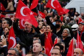 Supporters of Istanbul Mayor Ekrem Imamoglu in Istanbul, Turkey December 15, 2022. REUTERS/Dilara Senkaya