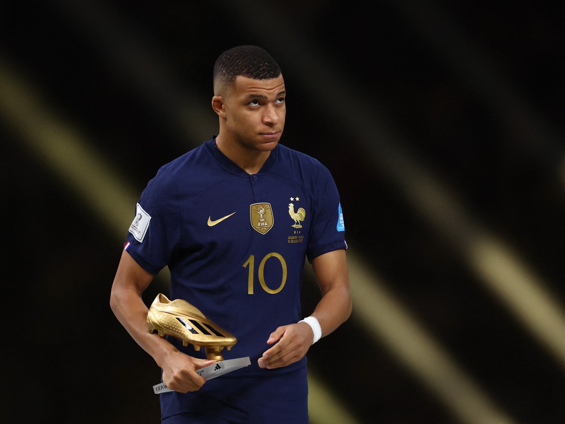 Mbappe wins World Cup Golden Boot award