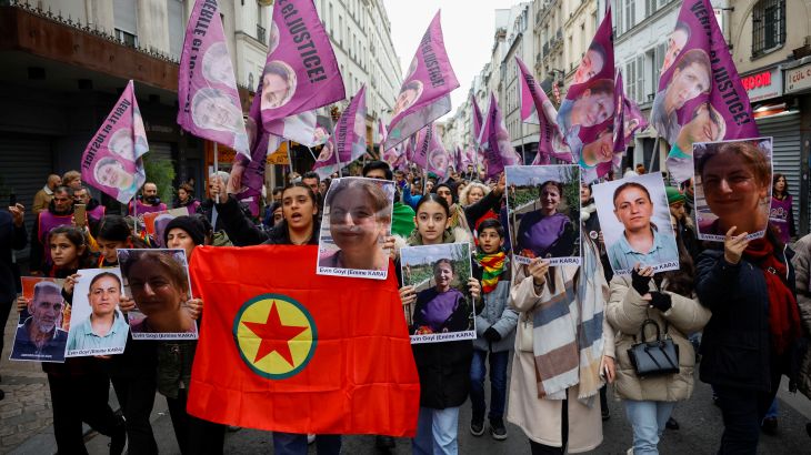PKK flag in Paris