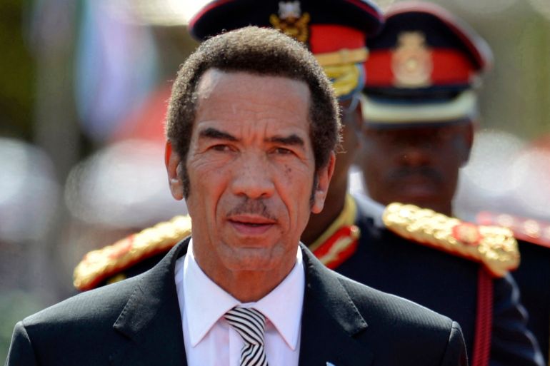 Khama, the son of Botswana's first President Seretse Khama, led the country between 2008 and 2018